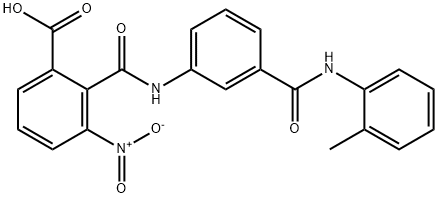 3-nitro-2-{[(3-{[(2-methylphenyl)amino]carbonyl}phenyl)amino]carbonyl}benzoic acid|