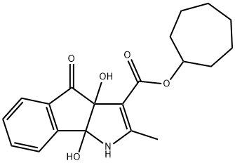 299918-99-3 cycloheptyl 3a,8b-dihydroxy-2-methyl-4-oxo-1,3a,4,8b-tetrahydroindeno[1,2-b]pyrrole-3-carboxylate