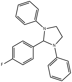 2-(4-fluorophenyl)-1,3-diphenylimidazolidine 结构式