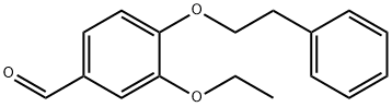 3-ethoxy-4-(2-phenylethoxy)benzaldehyde 化学構造式