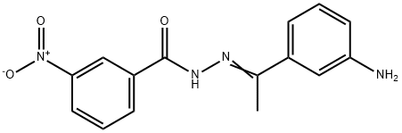 N'-[(E)-1-(3-aminophenyl)ethylidene]-3-nitrobenzohydrazide,300361-44-8,结构式