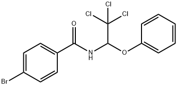 4-bromo-N-(2,2,2-trichloro-1-phenoxyethyl)benzamide Structure