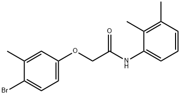 2-(4-bromo-3-methylphenoxy)-N-(2,3-dimethylphenyl)acetamide Structure