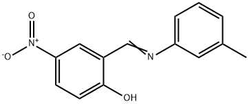 2-{[(3-methylphenyl)imino]methyl}-4-nitrophenol Structure