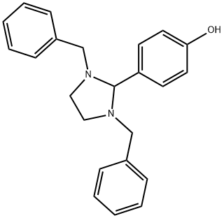 4-(1,3-dibenzyl-2-imidazolidinyl)phenol,303142-03-2,结构式