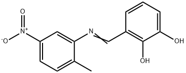 3-{[(2-methyl-5-nitrophenyl)imino]methyl}-1,2-benzenediol|