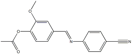 4-{[(4-cyanophenyl)imino]methyl}-2-methoxyphenyl acetate|