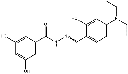 N'-[4-(diethylamino)-2-hydroxybenzylidene]-3,5-dihydroxybenzohydrazide|