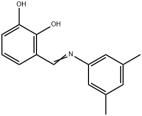 3-{[(3,5-dimethylphenyl)imino]methyl}-1,2-benzenediol Structure