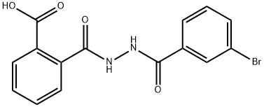 2-{[2-(3-bromobenzoyl)hydrazino]carbonyl}benzoic acid,303770-37-8,结构式