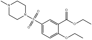 2-ETHOXY-5-[(4-METHYL-1-PIPERAZINYL)SULFONYL]BENZOIC ACID ETHYL ESTER, 304435-84-5, 结构式