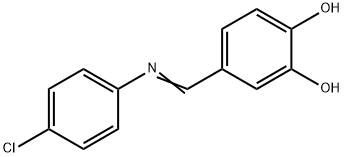 4-{[(4-chlorophenyl)imino]methyl}-1,2-benzenediol Structure