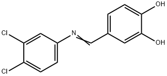 4-{[(3,4-dichlorophenyl)imino]methyl}-1,2-benzenediol Structure