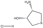 (3R,4S)-4-Aminotetrahydrothiophen-3-ol hydrochloride Structure