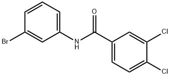 N-(3-bromophenyl)-3,4-dichlorobenzamide 化学構造式