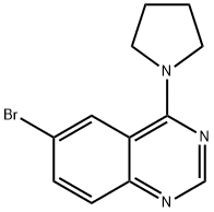 6-BroMo-4-(pyrrolidin-1-yl)quinazoline Struktur