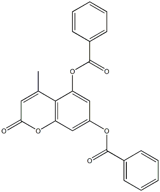 7-(benzoyloxy)-4-methyl-2-oxo-2H-chromen-5-yl benzoate Structure