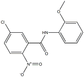 5-chloro-N-(2-methoxyphenyl)-2-nitrobenzamide Structure