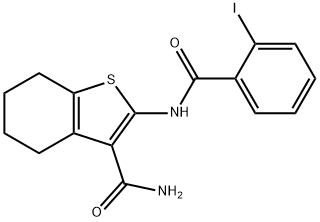 311332-21-5 2-[(2-iodobenzoyl)amino]-4,5,6,7-tetrahydro-1-benzothiophene-3-carboxamide