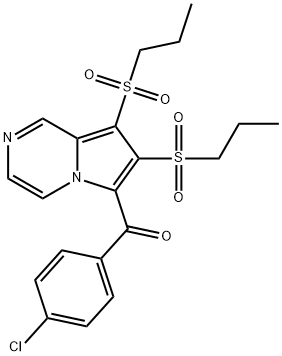 [7,8-bis(propylsulfonyl)pyrrolo[1,2-a]pyrazin-6-yl](4-chlorophenyl)methanone 结构式