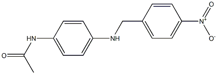 N-(4-{[(4-nitrophenyl)methyl]amino}phenyl)acetamide 结构式