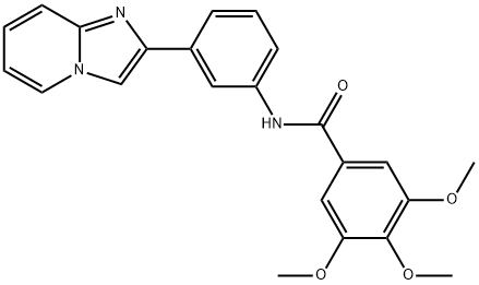 N-(3-imidazo[1,2-a]pyridin-2-ylphenyl)-3,4,5-trimethoxybenzamide Structure