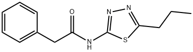 2-phenyl-N-(5-propyl-1,3,4-thiadiazol-2-yl)acetamide Struktur