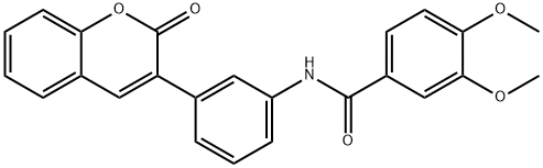 314043-99-7 3,4-dimethoxy-N-[3-(2-oxo-2H-chromen-3-yl)phenyl]benzamide