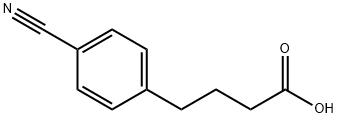 Benzenebutanoic acid, 4-cyano- Struktur