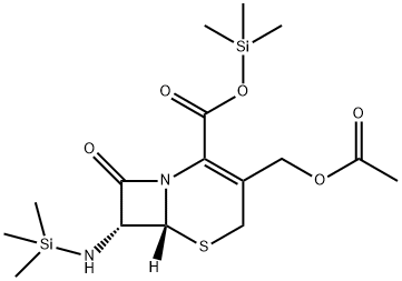 5-Thia-1-azabicyclo[4.2.0]oct-2-ene-2-carboxylic acid, 3-[(acetyloxy)methyl]-8-oxo-7-[(trimethylsilyl)amino]-, trimethylsilyl ester, (6R,7R)-