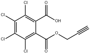 2,3,4,5-tetrachloro-6-[(2-propynyloxy)carbonyl]benzoic acid 结构式