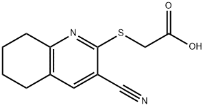 2-[(3-cyano-5,6,7,8-tetrahydro-2-quinolinyl)sulfanyl]acetic acid|