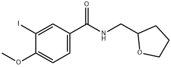 3-iodo-4-methoxy-N-(tetrahydro-2-furanylmethyl)benzamide Structure