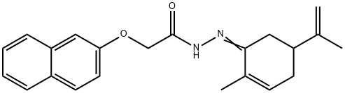 N'-(5-isopropenyl-2-methyl-2-cyclohexen-1-ylidene)-2-(2-naphthyloxy)acetohydrazide|