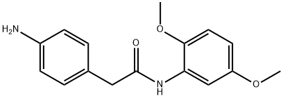 2-(4-aminophenyl)-N-(2,5-dimethoxyphenyl)acetamide Struktur