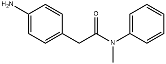 2-(4-aminophenyl)-N-methyl-N-phenylacetamide 化学構造式