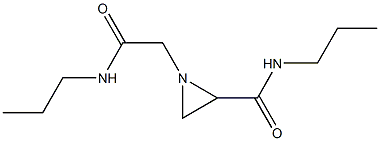 1-[2-oxo-2-(propylamino)ethyl]-N-propyl-2-aziridinecarboxamide 结构式