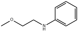 N-(2-メトキシエチル)アニリン 化学構造式