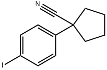 1-(4-碘苯基)环戊烷甲腈,324532-35-6,结构式