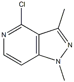 4-chloro-1,3-dimethyl-1H-pyrazolo[4,3-c]pyridine Struktur