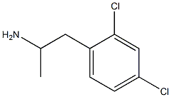 1-(2,4-二氯苯基)丙烷-2-胺,32560-77-3,结构式