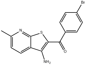 (3-amino-6-methylthieno[2,3-b]pyridin-2-yl)(4-bromophenyl)methanone,326915-48-4,结构式