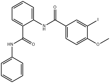 N-[2-(anilinocarbonyl)phenyl]-3-iodo-4-methoxybenzamide Structure