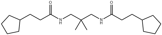 3-cyclopentyl-N-{3-[(3-cyclopentylpropanoyl)amino]-2,2-dimethylpropyl}propanamide,328288-02-4,结构式