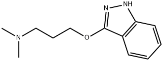 1-Propanamine, 3-(1H-indazol-3-yloxy)-N,N-dimethyl- Struktur