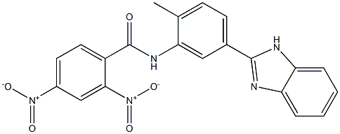 N-[5-(1H-benzimidazol-2-yl)-2-methylphenyl]-2,4-dinitrobenzamide Structure