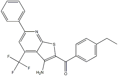 329205-73-4 [3-amino-6-phenyl-4-(trifluoromethyl)thieno[2,3-b]pyridin-2-yl](4-ethylphenyl)methanone