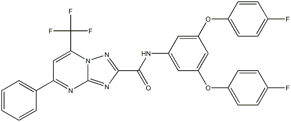 330220-63-8 N-[3,5-bis(4-fluorophenoxy)phenyl]-5-phenyl-7-(trifluoromethyl)[1,2,4]triazolo[1,5-a]pyrimidine-2-carboxamide