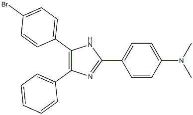 4-[5-(4-bromophenyl)-4-phenyl-1H-imidazol-2-yl]-N,N-dimethylaniline Structure