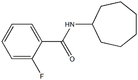 N-cycloheptyl-2-fluorobenzamide 结构式